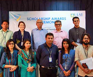 Scholarship giving ceremony at ULAB