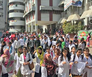 Indian students at USTC protests